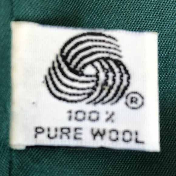 Jones New York Vintage 90s Green Wool Blazer Size 8 - Picture 8 of 13